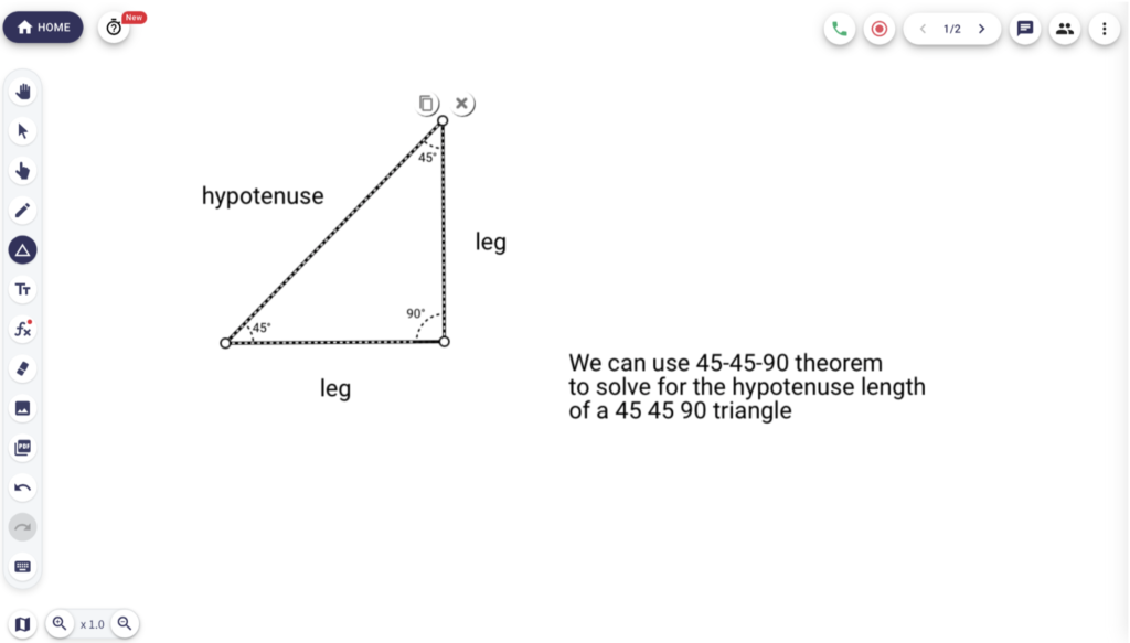 Interactive collaborative whiteboard feature presentation