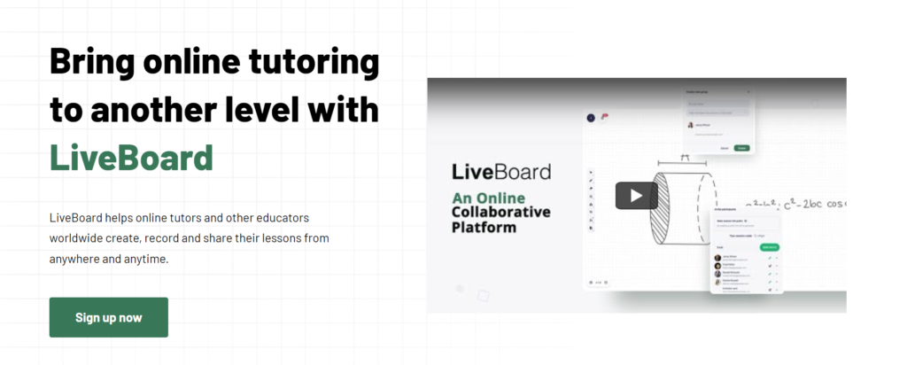 LiveBoard homepage