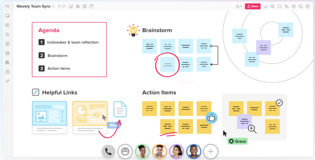 Mural online whiteboard for tutors