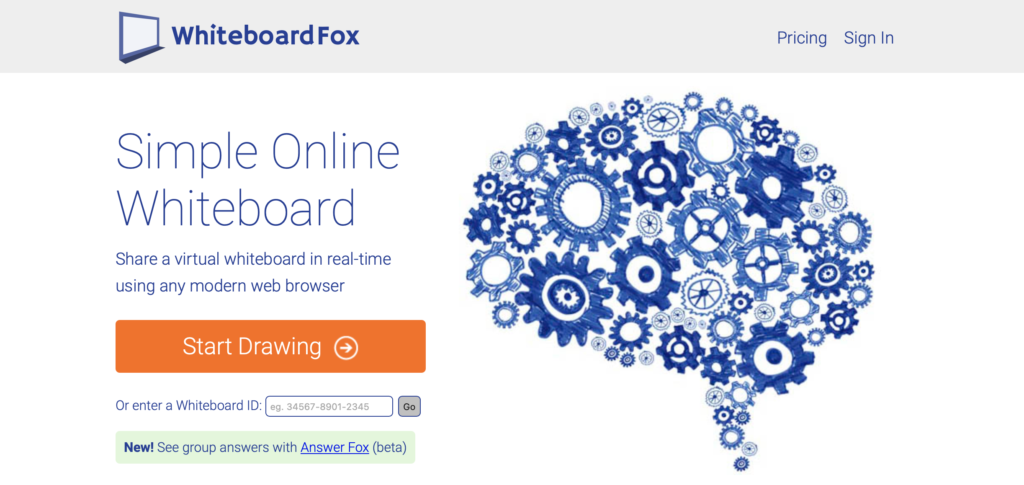 Whiteboard fox online board