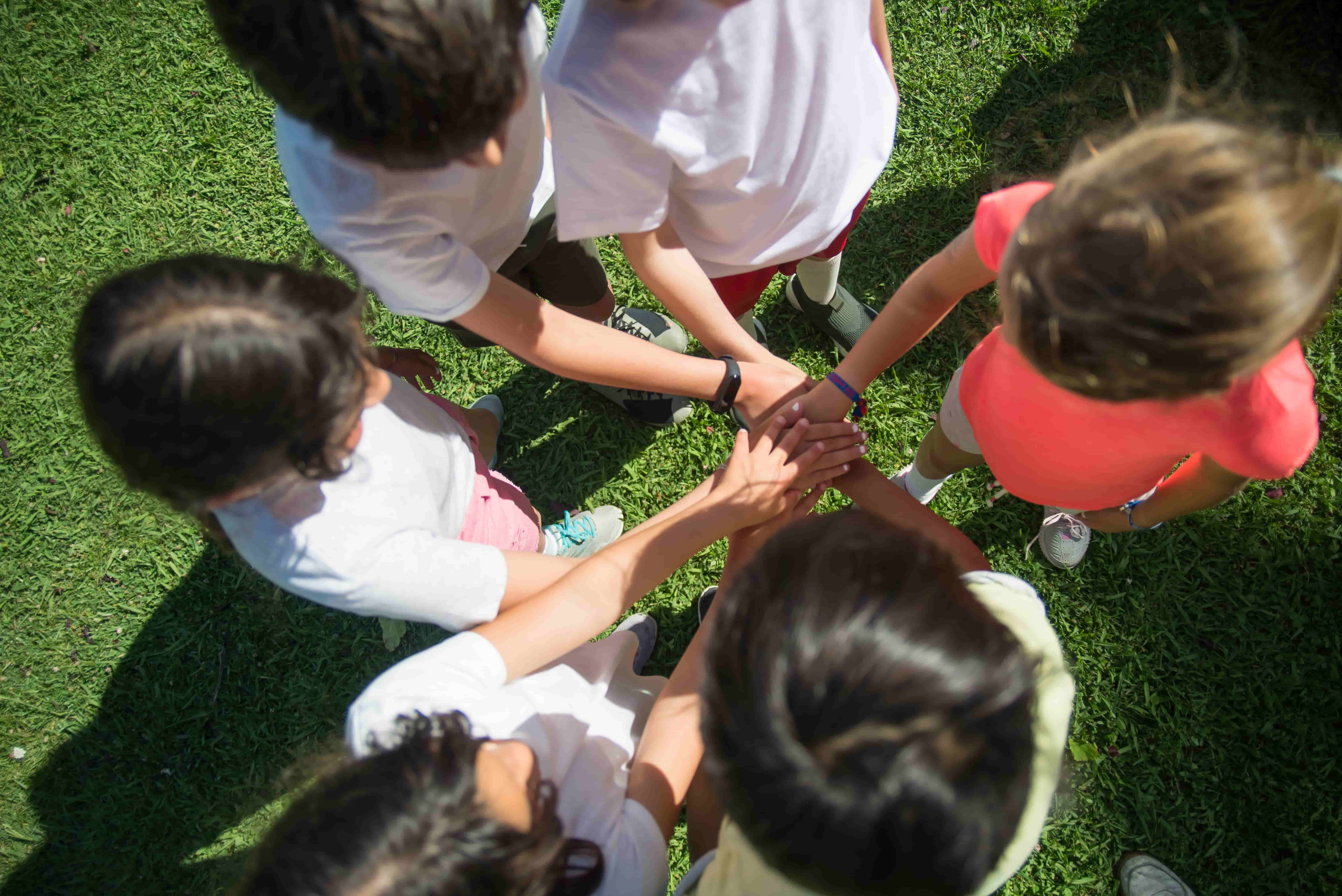 Team game at outdoor lesson